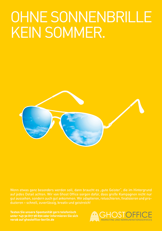 Ohne Sonnenbrille kein Sommer